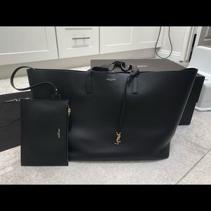 Authentic Saint Laurent East West Shopper Tote bag